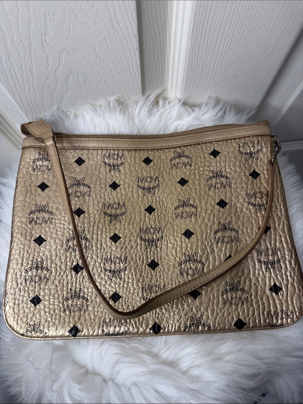MCM pochette or wristlet